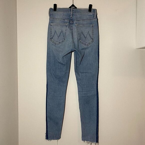 Mother Denim The Stunner Zip Ankle Step Fray Jean in Light Kitty Racer size 26 - Picture 10 of 14